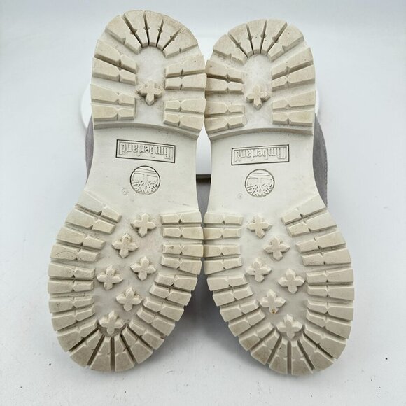 Timberland Nellie Women Size 7.5 Mono Grey Nubuck Leather Hiking Ankle Boot - Picture 8 of 11